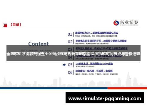 全面解析欧协联赛程五个关键步骤与观赛策略指南深度拆解时间节点与晋级逻辑