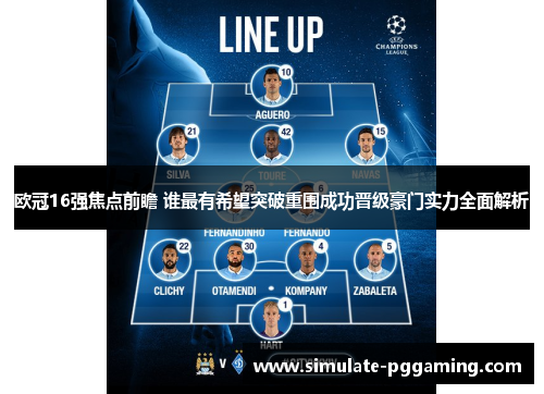 欧冠16强焦点前瞻 谁最有希望突破重围成功晋级豪门实力全面解析