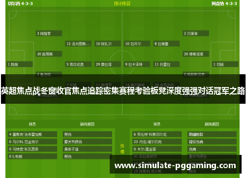 英超焦点战冬窗收官焦点追踪密集赛程考验板凳深度强强对话冠军之路